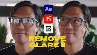Thumbnail: Now Easier Than Ever: REMOVE GLARE FROM GLASSES in Video | After Effects + AI