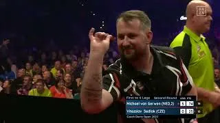 Thumbnail: 🎯 Vítězslav Sedlák vs Michael van Gerwen | Czech Darts Open 2022 |  Round 2