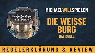 Thumbnail: DIE WEISSE BURG – DAS DUELL – Regelerklärung und Review – Taktisches 2–Spieler–Kennerspiel