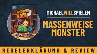 Thumbnail: MASSENWEISE MONSTER – Regelerklärung und Review – Clever gruselige Geisterbahnen bauen