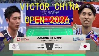 Thumbnail: Chou Tien Chen (TPE) vs Kodai NARAOKA (JPN) | R16 | VICTOR China Open 2026