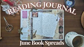 Thumbnail: June Reading Journal Update | Books Read & more Whimsical, Fantasy Spreads