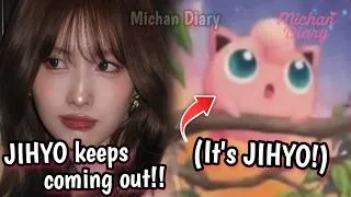 Thumbnail: momo wondering why this *jihyo pokémon card* keeps coming out during her unboxing