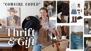 Thumbnail: THRIFT + GIFT: the dreamiest COWGIRL CHIC thrift haul (my favorite YET!)
