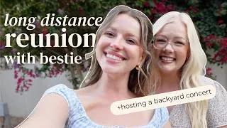 Thumbnail: VLOG: we hosted a concert at our house + I saw my bestie. (AND DID A REFRESH)