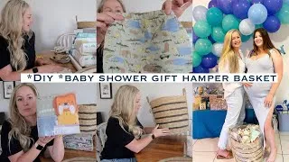 Thumbnail: DIY BABY SHOWER GIFT HAMPER BASKET - SAFARI THEME | NEWBORN GIFT BASKET | BABY SHOWER GIFT IDEA