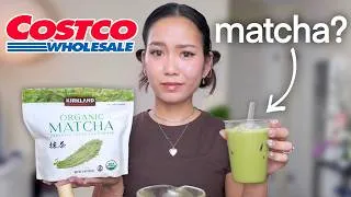 Thumbnail: is Costo’s Kirkland Signature Matcha worth it? 🍵 in-depth review & taste test