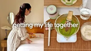 Thumbnail: reset with me 🪞 slow mornings, deep clean, workout, piercing update, getting rejected