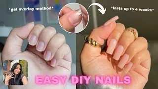Thumbnail: Gel X popping off?🤦🏻‍♀️ Gel Overlay Method + Hacks to make them last weeks! Step by step Tutorial
