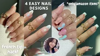 Thumbnail: Struggling with Nail Art? 😭 How to do a French Tip Hack & Easy Nail Art for Beginners 💅🏼