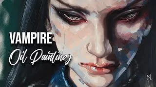 Thumbnail: Vampire Portrait Timelapse 4K ULTRA HD - oil and acrylic painting