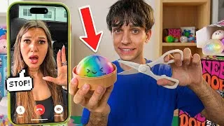 Thumbnail: FACETIMING MY GIRLFRIEND WHILE DESTROYING HER SQUISHIES *she cried*