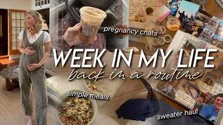 Thumbnail: WEEK IN MY LIFE | pregnancy updates, Sezane sweater haul, simple meal ideas, & scrapbooking 🧺