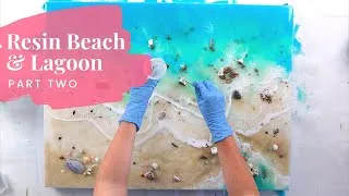 Thumbnail: Resin Beach Scene And Lagoon Art Tutorial (Part 2)