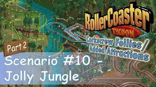 Thumbnail: RollerCoaster Tycoon || Park Playthrough: Jolly Jungle [Part 2] || Big woodie, flume & suspended!