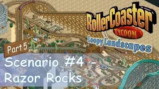 Thumbnail: RollerCoaster Tycoon || Park Playthrough: Razor Rocks [Part 5] || Out-and-back wooden coaster!
