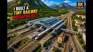 Thumbnail: I Built an Entire Tiny Railway Megaproject by Hand 🚆 | 8K Miniature Construction Timelapse