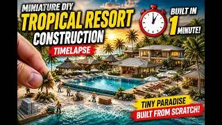 Thumbnail: Miniature DIY Tropical Resort Construction Timelapse | Tiny Luxury Beach Resort