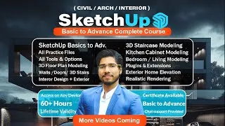 Thumbnail: [Complete] SketchUp Pro Basic to Advance Course | For Beginners | JOIN NOW