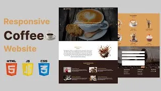 Thumbnail: How To Create A Responsive Website Using HTML And CSS Only | ☕Coffee Website | HTML And CSS Website