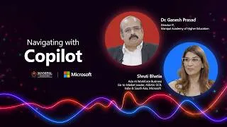 Thumbnail: Agentic AI in Higher Education | Navigating with Copilot | Manipal Academy of Higher Education