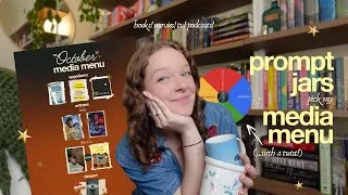 Thumbnail: prompt jars pick my october media menu 🍂 (with a twist!)