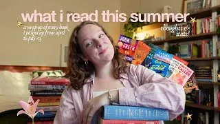 Thumbnail: all of the books i've read this summer 📖 a reading wrap up!