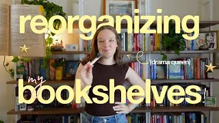 Thumbnail: let's reorganize my bookshelves! ⋆˚꩜｡ (a chatty reset vlog + bookshelf tour!)