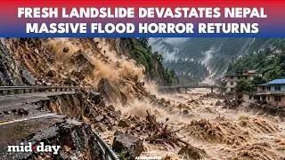 Thumbnail: ON CAM: Nepal HIT By Landslide In Darchula, Villages On HIGH ALERT, Chaulani River Blocked