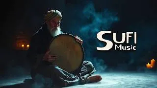 Thumbnail: Calm Sufi Drums — Gentle Spiritual Music for Stress Release & Quiet Awareness / Deep Focus State