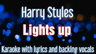 Thumbnail: Lights up Harry Styles - lyrics karaoke with backing vocals by Midi Pro Karaoke