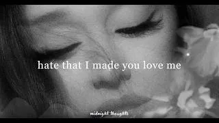 Thumbnail: hate that i made you love me ♡ ariana grande (lyrics)