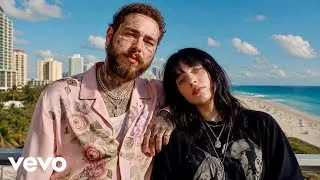 Thumbnail: Billie Eilish ft Post Malone - Stars Into the Ocean (Lyrics Videos) 