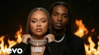 Thumbnail: Jacquees ft. Latto - Never Deny it ( official Lyrics video )