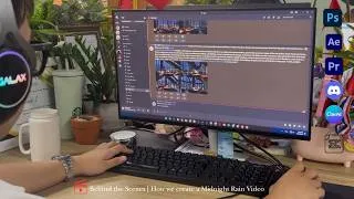 Thumbnail: Behind The Scenes Midnight Rain: How a Relaxing Rainy Night & Fireplace Video Is Made | Piano Music