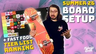 Thumbnail: Skateboard Board Setup &  Fast Food Ranking (Summer 2026)