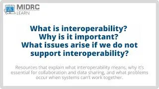 Thumbnail: What is interoperability? Why is it important? What issues arise if we do not support it?