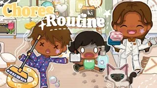 Thumbnail: Chores *family routine* ✨️🌷🧻🧽|Miga World|
