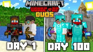 Thumbnail: We Survived 100 Days In Hardcore Minecraft... DUOS!