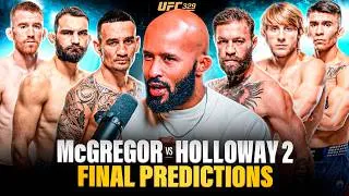 Thumbnail: "WHO WINS McGREGOR vs MAX 2?!" | UFC 329 FINAL PREDICTIONS!