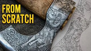 Thumbnail: Collector's Axe | Cossack | Full Build & Engraving Process