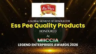 Thumbnail: Ess Pee Quality Products was Awarded at the MIICCIA Legend Enterprises Awards 2026.