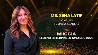 Thumbnail: Ms Sena Latif, Ambassador of Romania, Graced the Stage at the MIICCIA Legend Enterprises Awards 2026
