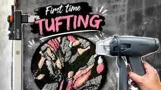 Thumbnail: I always wanted to try this! First time tufting with Clawlab H1 Lite