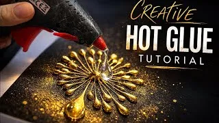 Thumbnail: Super easy hot glue golden 3D decoration