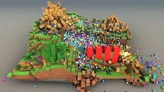 Thumbnail: Collapse of the Minecraft World - Marble Race - Unity