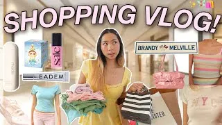 Thumbnail: COME SHOP WITH ME ✨(summer try on + haul) brandy melville, rhode, sephora, & colorful inspo!