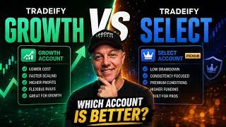 Thumbnail: Tradeify Growth vs Select Which Account Is Better?