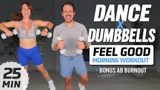 Thumbnail: 25 MIN Feel Good Dance x Dumbbells Workout (Full Body + To the Beat)