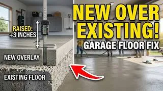 Thumbnail: This is One Of The Best Ways To Pour Concrete Over Existing Concrete (Garage Floor Fix)